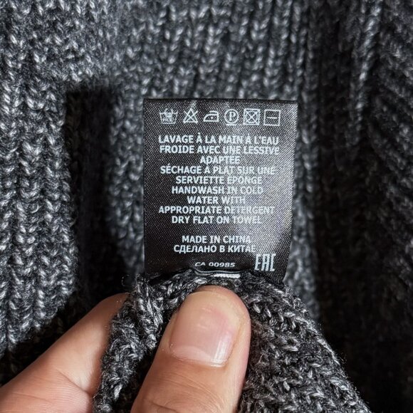 Isabel Marant Melange Grey Benny Half Zip Knit Sweater - Picture 9 of 9